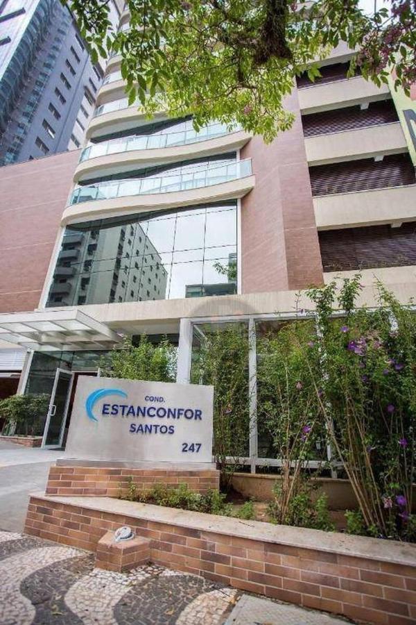 Estanconfor Praia Santos Ac Garagem Sacada Fechada エクステリア 写真